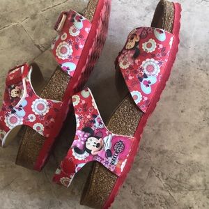 Minnie Mouse Birkenstock’s, size 33